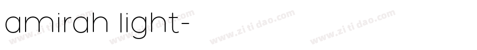 amirah light字体转换